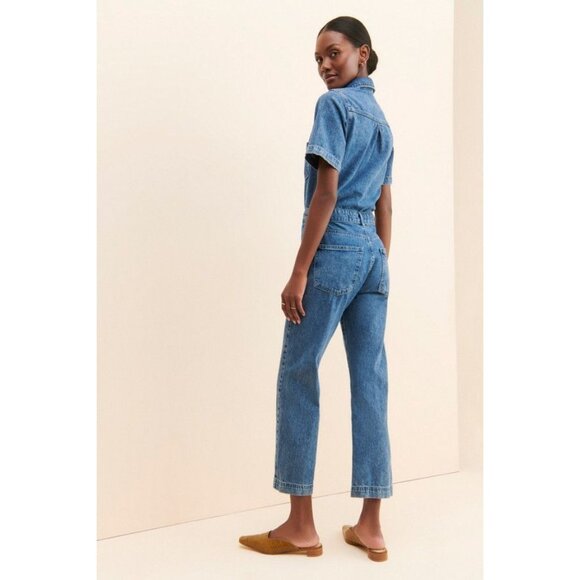 DL1961 Hannah Denim Jumpsuit in Blue Medium Womens Jeans Denim Outfit - Picture 14 of 16